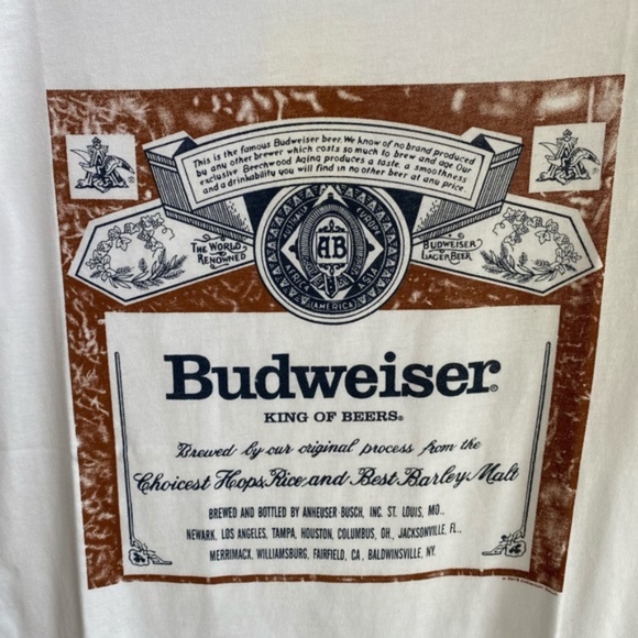 Budweiser Beer Ad 90’s Graphic Tee - Picture 7 of 9